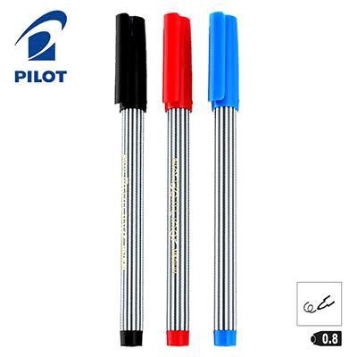 

I77W Pilot Bl5M Ball Liner Balliner Medium Ballpoint Pen Pulpen Belang Garis Hitam Putih
