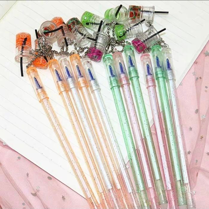 

I77W [ Cod ] 1 Lusin 12Pcs / Pulpen Gel Bisa Dihapus Gantungan Karakter / Alat Tulis Bolpen
