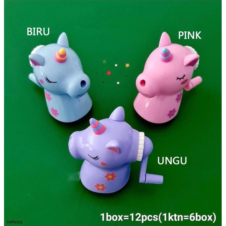 

I77W Serutan Unicorn - Rautan Meja Asahan Putar Pensil Sharpener Unik Lucu