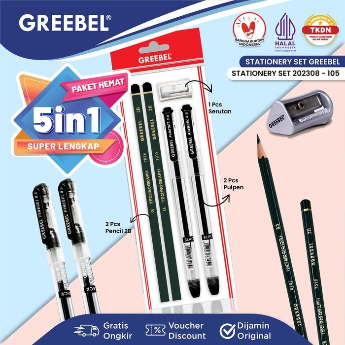 

X689 Greebel Alat Tulis Set / Stationery Set 202308-105 / Paket Alat Tulis / Hampers Ulang