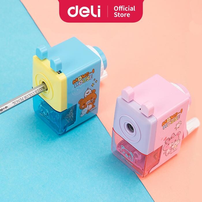 

X689 Deli E0642 Rautan Meja-Rotary Pencil Sharpener