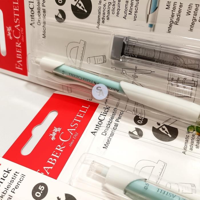 

X689 Faber Castell Pensil Mechanical 2B Auto Click Free Refill - Set