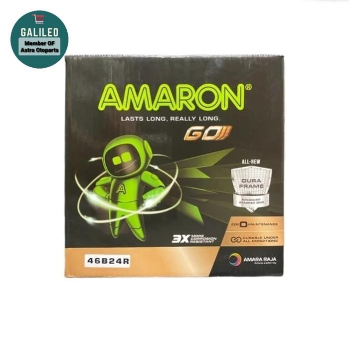 Aki Kering Ns60 45Ah Merk Amaron Go Avanza / Rush / Xenia / Terios