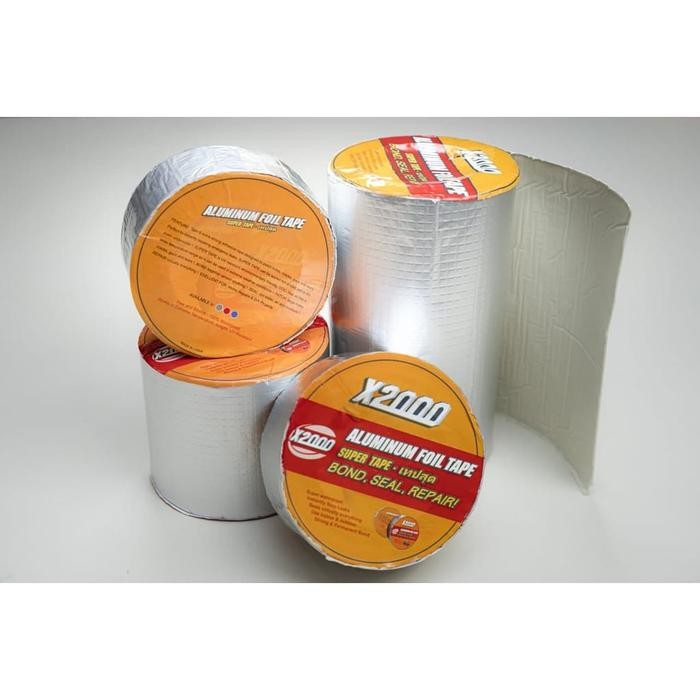 Super Tape X2000 5 M X 5 Cm Lakban Alumunium Foil Tape Super Lengket