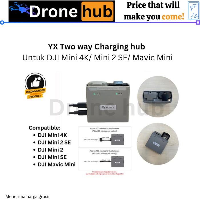 Battery Charging Hub DJI Mini 4K DJI Mini 2 SE Charger Baterai DJI Mini 4K DJI Mini 2 SE DJI Mini 2