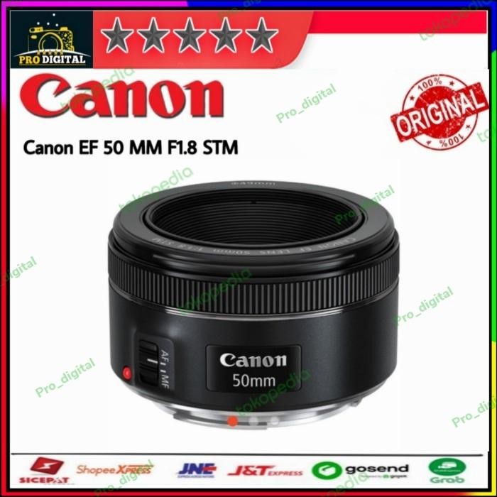 Lensa Canon EF 50MM F1.8 STM / Canon 50MM F 1.8 STM - Lensa fix Canon