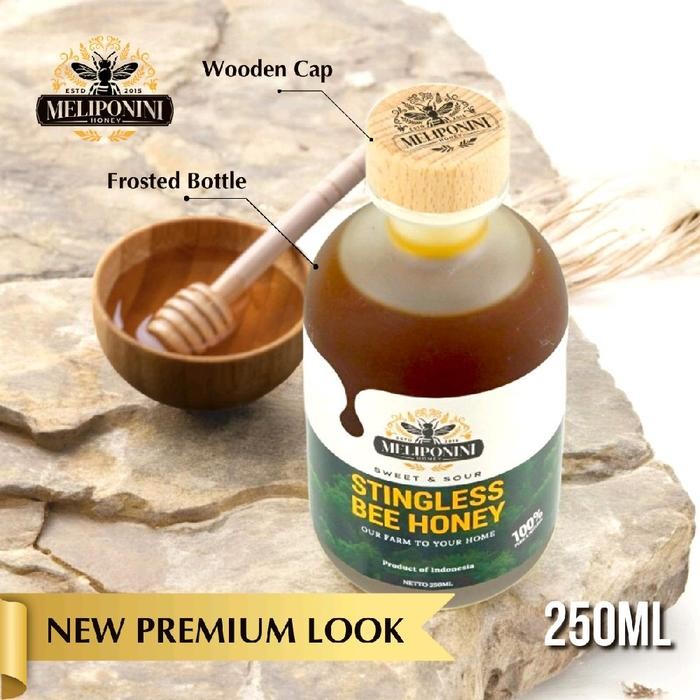 

Madu Meliponini 250ML - Stingless bee honey - Madu dengan propolis alami- madu trigona/kelulut/itama