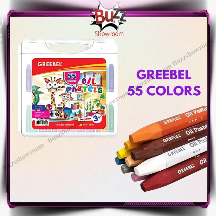

Kids Oil Pastel Crayon Greebel 55 warna krayon Anak 55w