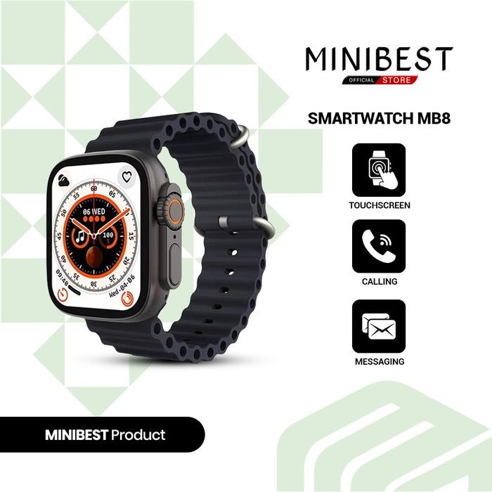 MINIBEST Smartwatch MB8 Plus Ultra Pro Bluetooth V5.2 Wireless Charger