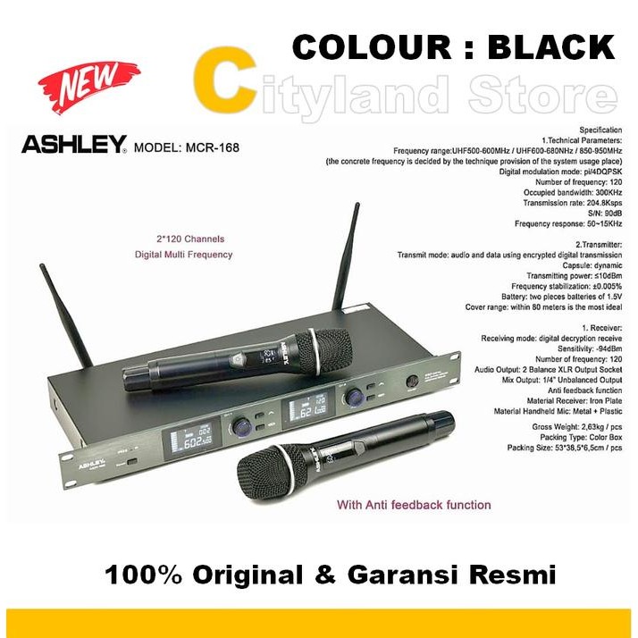 

MIC WIRELESS ASHLEY MCR 268 ORIGINAL FREE KOPER