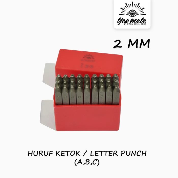 

Bisa Gosend! Tjap Mata / Cap Mata Huruf Ketok / Letter Punch 2 Mm