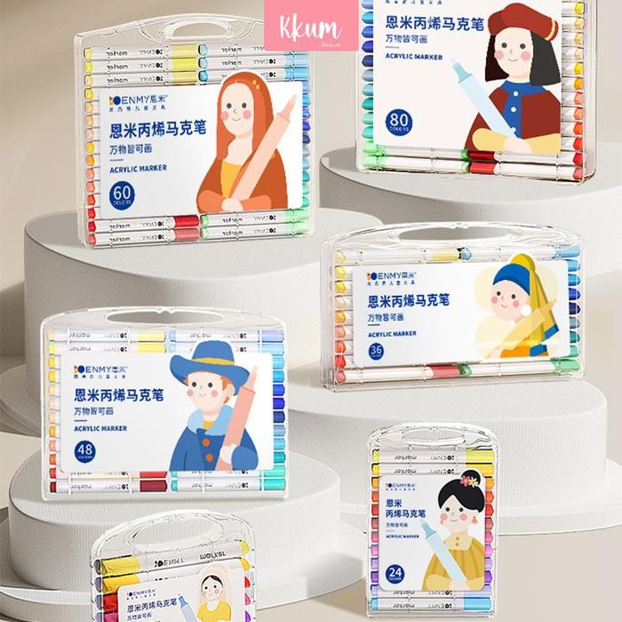 

Acrylic Marker Pen Set Spidol 24 36 Warna/ Spidol Sketsa Sketch Marker