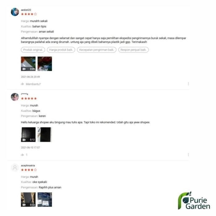 (Allthebest) Tray Semai Pot Tray Penyemaian Bibit Tanaman 200 & 100 Lubang PG SBY