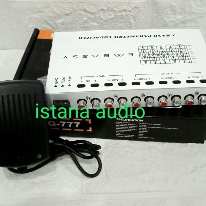 PARAMETRIK EMBASSY EQ-777 WITH SUBWOOFER EQUALIZER+ ADAPTOR EMBASSY