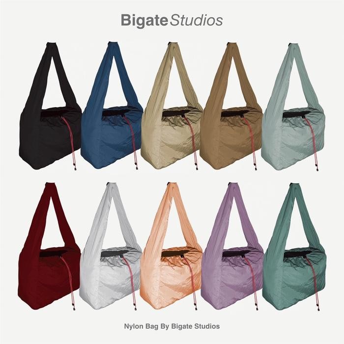 Nylon Sling Bag Tas Selempang Nylon Parasut Tas Bahu Parasut Nylon Bag Tas Selempang Pria