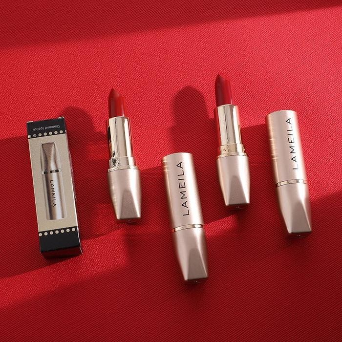(Allthebest) LAMEILA New Gold Lipstick Lameila 2003 Matte long lasting