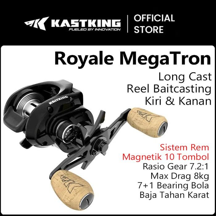 H5_T Kastking Royale Megatron Reel Pancing Baitcasting,Gulungan Pancing Baitcasting Lempar