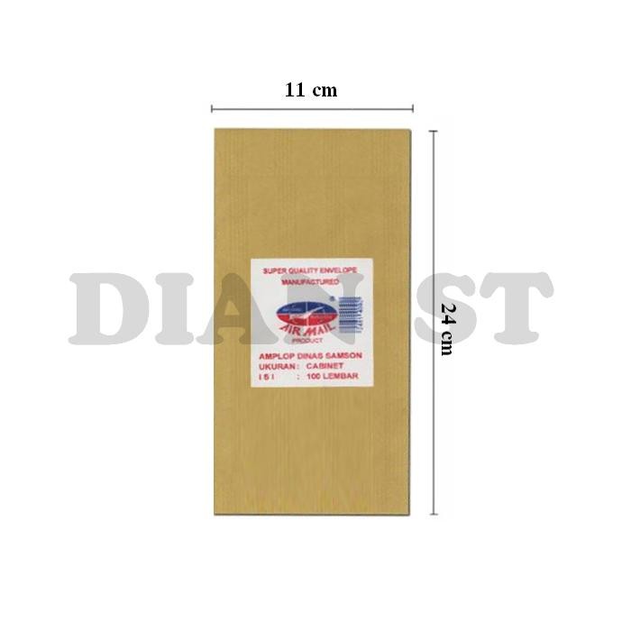 

5WUM Airmail / Air Mail Amplop Coklat Kabinet - Pak