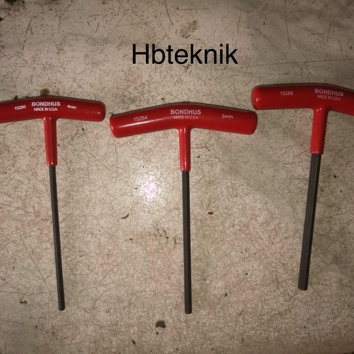 Terbatas Kunci L Model T 4 Mm Bondhus