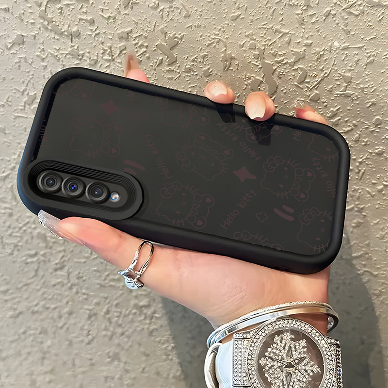 Casing Hp Untuk Samsung Galaxy A50 A50s A30s Case Halo Kitty Kasing telepon ringan tipis Kesing Sili