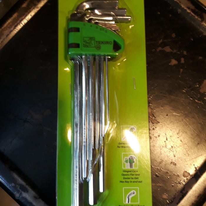 Bagus Kunci L Panjang Tekiro 1 Set 8Pcs