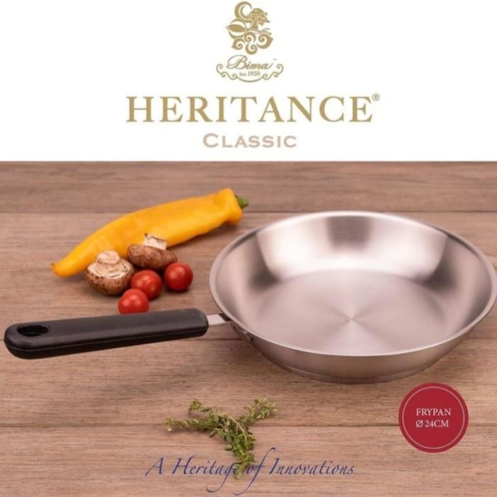 Bima Heritance Pro-Lite Fry Pan 26Cm Bp120826, Inox Premium Stainless Steel Frying Pan Penggorengan