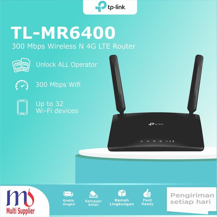 TPLINK MR6400 TL MR6400 TL-MR6400 300Mbps Wireless N 4G LTE Router