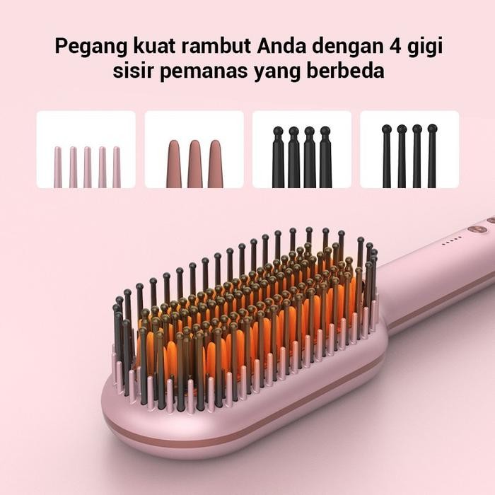 Terlaris Hyundai X Livchic Catokan Sisir Pelurus Rambut Lb401 54 Watts Sisir Rambut