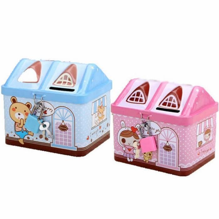 Celengan_Rumah_Motif_Unicorn_Kunci_Gembok