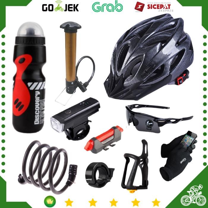 Paket Lengkap Helm Sepeda