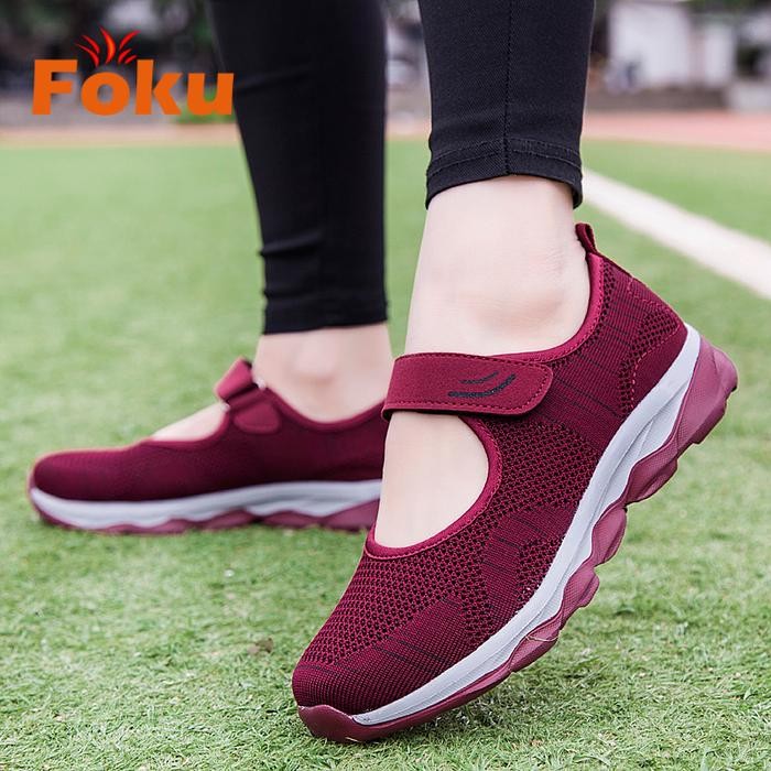 sis FOKU Sepatu Sneakers Wanita Outdoor Sepatu Wanita Model Kasual