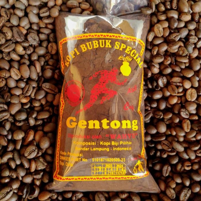 

Kopi bubuk Robusta cap gentong kopi asli lampung murni 100%