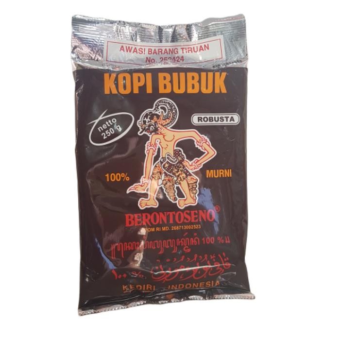 

Kopi Bubuk Berontoseno Robusta 250 gram - 100% Kopi Murni