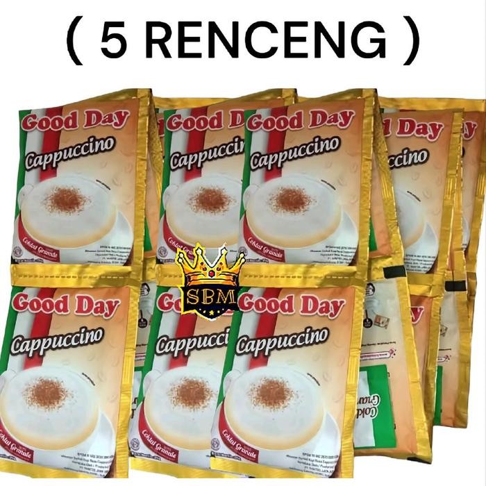 

ISI 50pc ~ATG~ GOOD DAY CAPPUCCINO SACHET Bubuk Coffee Kopi Coffe Susu Robusta Instan