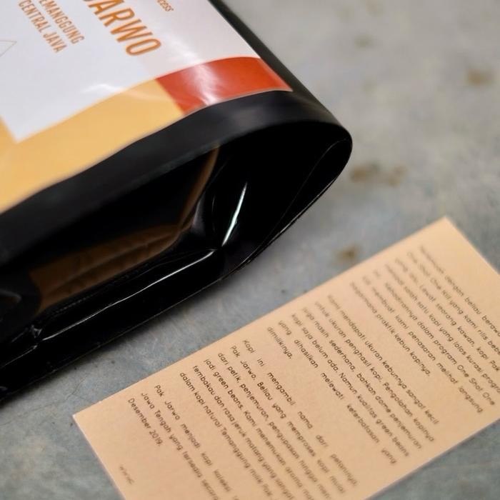 

Klinik Kopi Arabica 250gr Pak Jarwo Natural Temanggung - Jawa Tengah