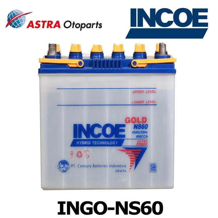 AKI INCOE GOLD NS60 - AKI MOBIL UNTUK MOBIL AVANZA, RUSH, XENIA, TERIO