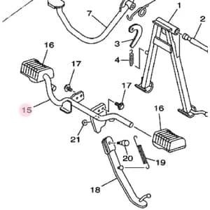 Besi step depan Rx king Original