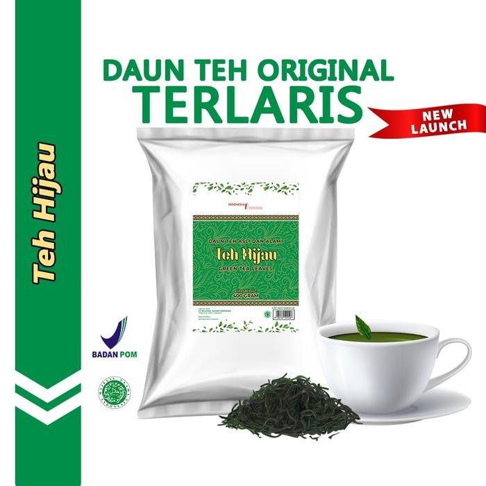 

Daun Teh Hijau Alami Organik Green Tea Original Tanpa Campuran 400 Gr