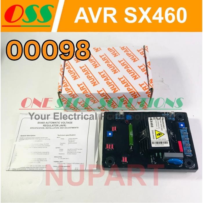 AVR GENERATOR SX 460 RED CAPACITOR OEM AVR GENSET SX460 ORIGINAL QUALITY