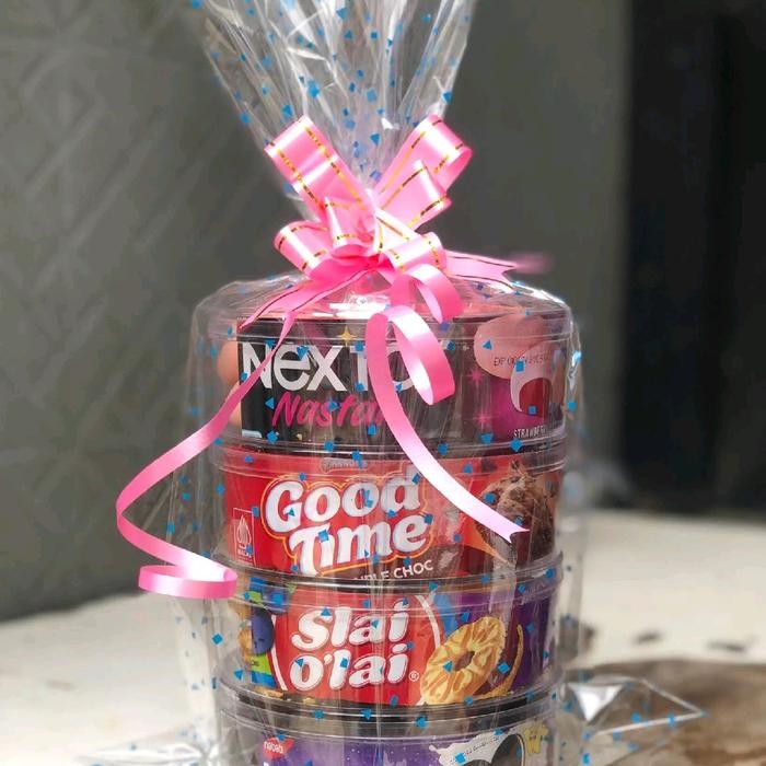 

Parcel Lebaran Hampers cantik biskuit Makanan