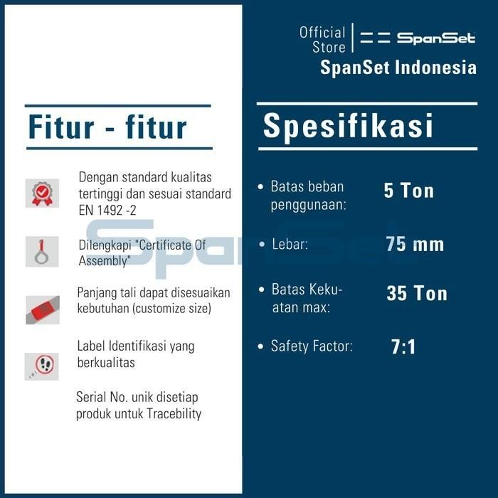 

Melayani Faktur Pajak! [Rs-L6000-4M] Spanset Roundsling 6 Ton X 4 Meter, Safety Factor 7:1, Tali