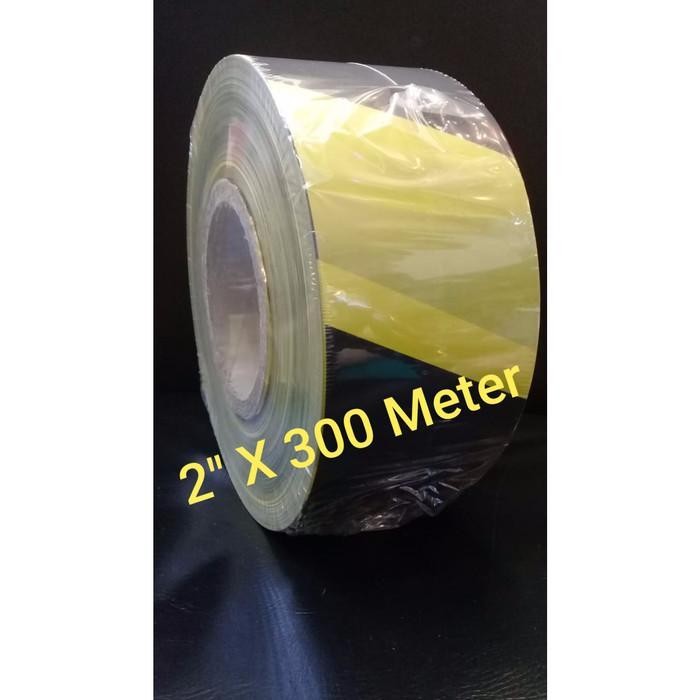 

Police Line 2 2" X 300 Meter / Barricade Tape Kuning Hitam