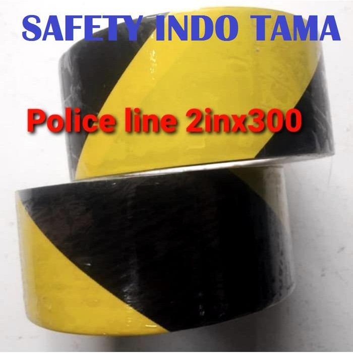 

Police Polisi Barricade Line Garis 2 In Inch X 300 M Kuning Hitam
