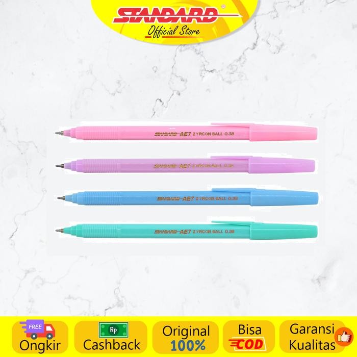 

Standard - Pulpen AE7 Zyrconball 0.38 ( Alat Tulis / Pen / Ballpoint / Pena )