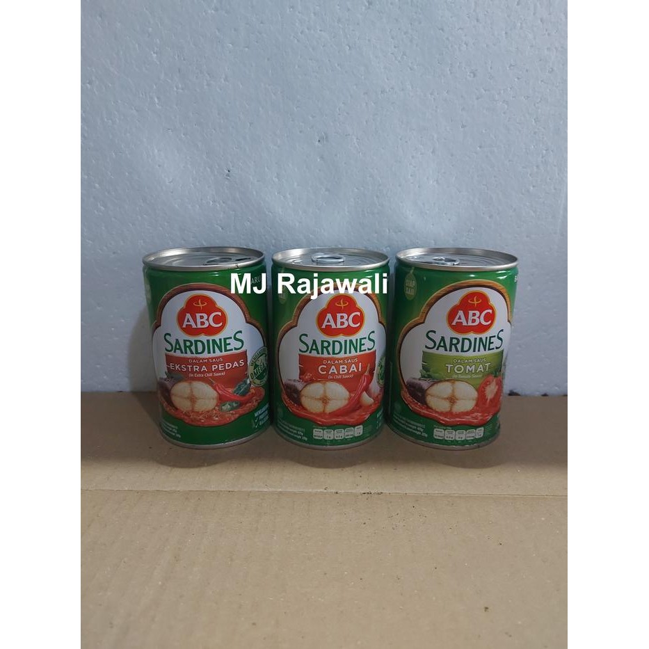 

READY ABC SARDINES KALENG 425G - SARDEN SAUS TOMAT FAVORIT