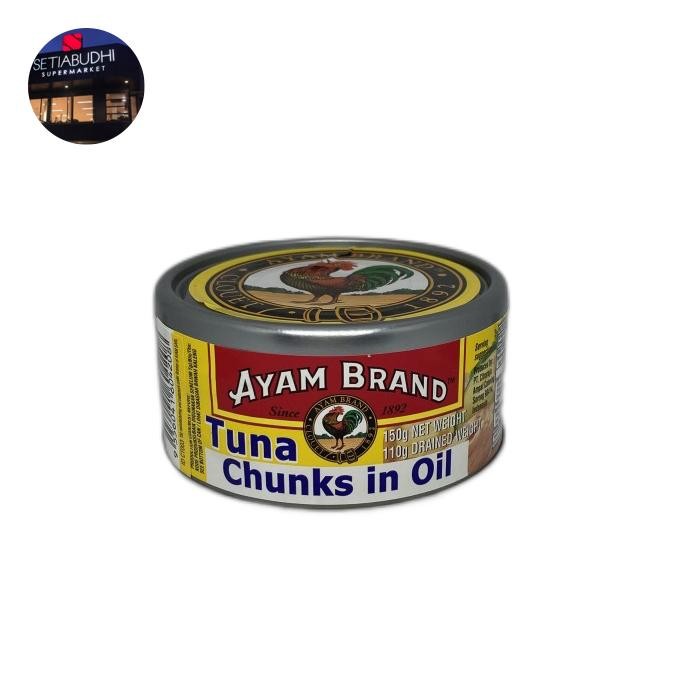 

READY AYAM BRAND TUNA CHUNK IN OIL 150G - TUNA KALENG MINYAK BERKUALITAS