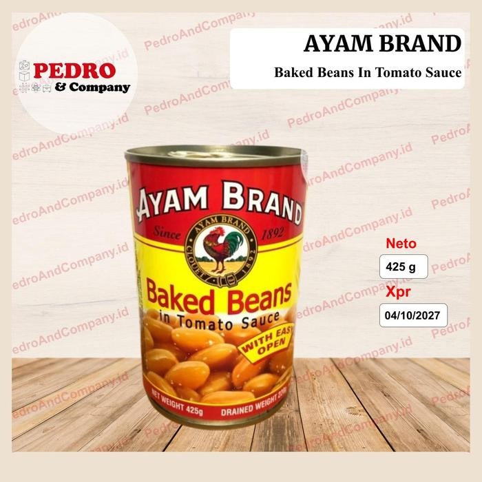 

READY AYAM BRAND BAKED BEANS SAUS TOMAT 425G - KACANG KALENG SAUS TOMAT