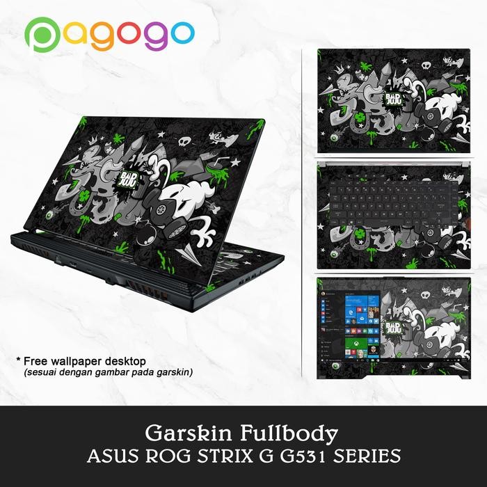 Siap Kirim Garskin Stiker Full Body Laptop Asus ROG G531GW G531GV G531GU G531GT - Premium Skin
