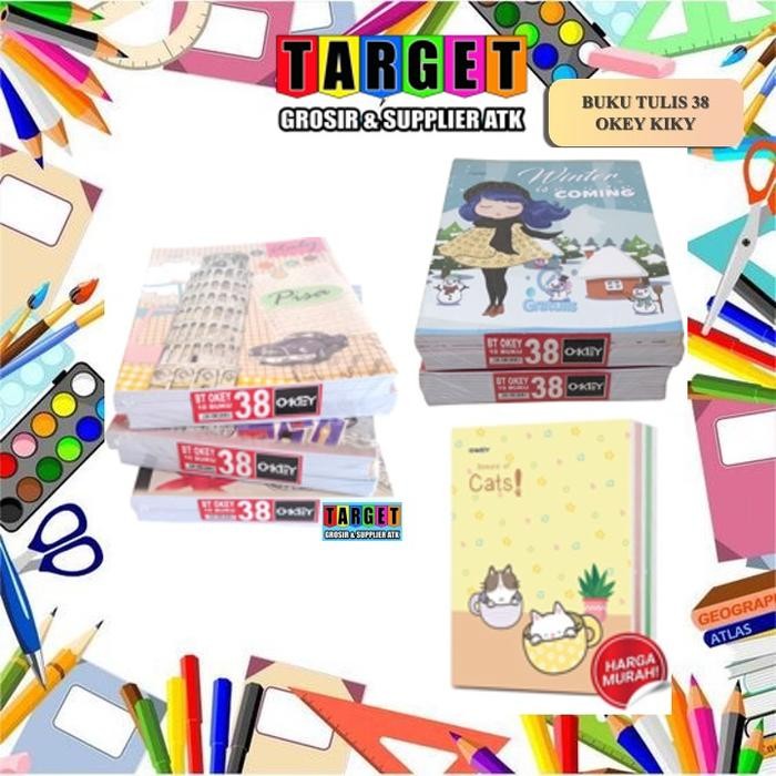 

BUKU TULIS OKEY BY KIKY 38 LEMBAR / SETARA SIDU SINAR DUNIA (10 buku)