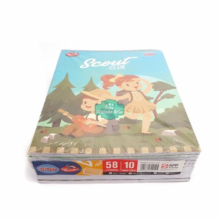 

1 PACK (10) Buku Tulis Garis Sinar Dunia 58 LEMBAR SD 1284 MJ Ukuran 16x21cm - 1 PACK Isi 10 Buku